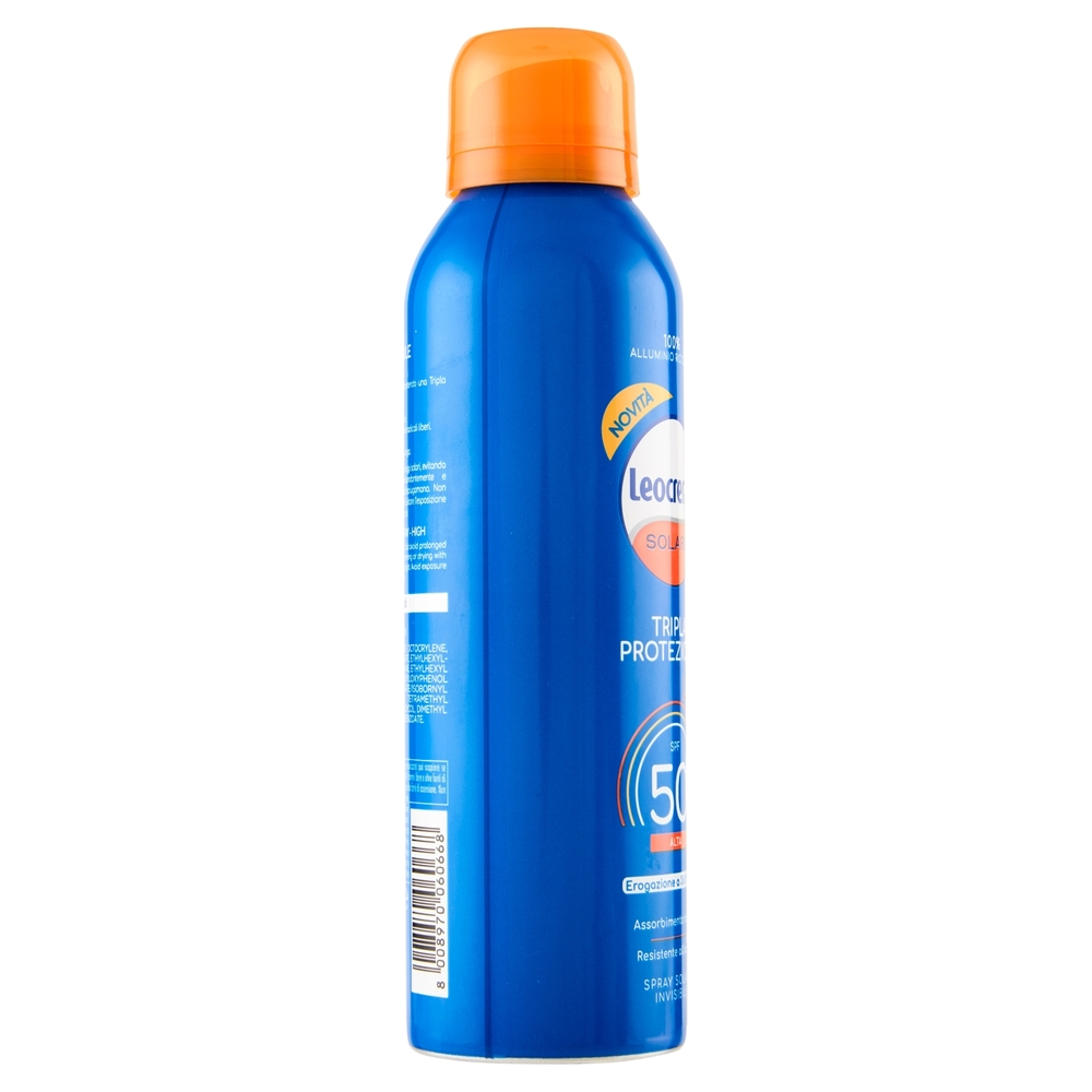 Leocrema Solare Tripla Protezione SPF 50 Alta Spray Solare Invisibile 150 ml